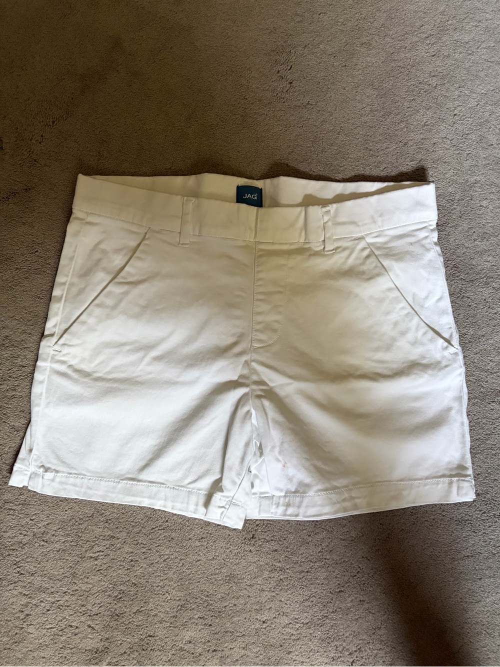 NWOT Jag Jeans Women's White Cotton Blend Shorts